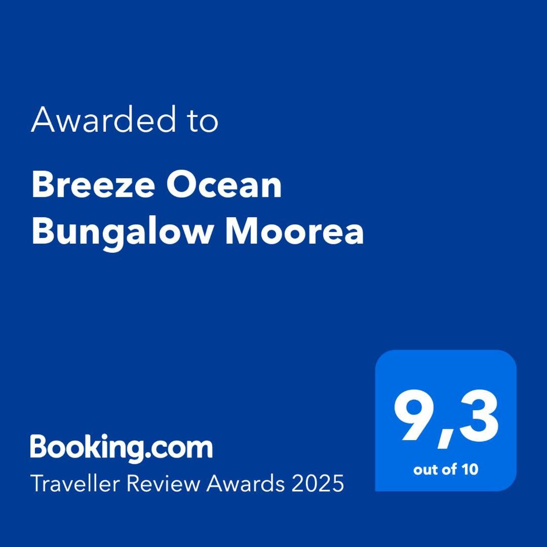 Breeze Ocean Bungalow Moorea Esterno foto